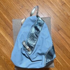 Verde- A stylish European brand 
Blue & Gold Metallic Bag www.verdefashion.gr